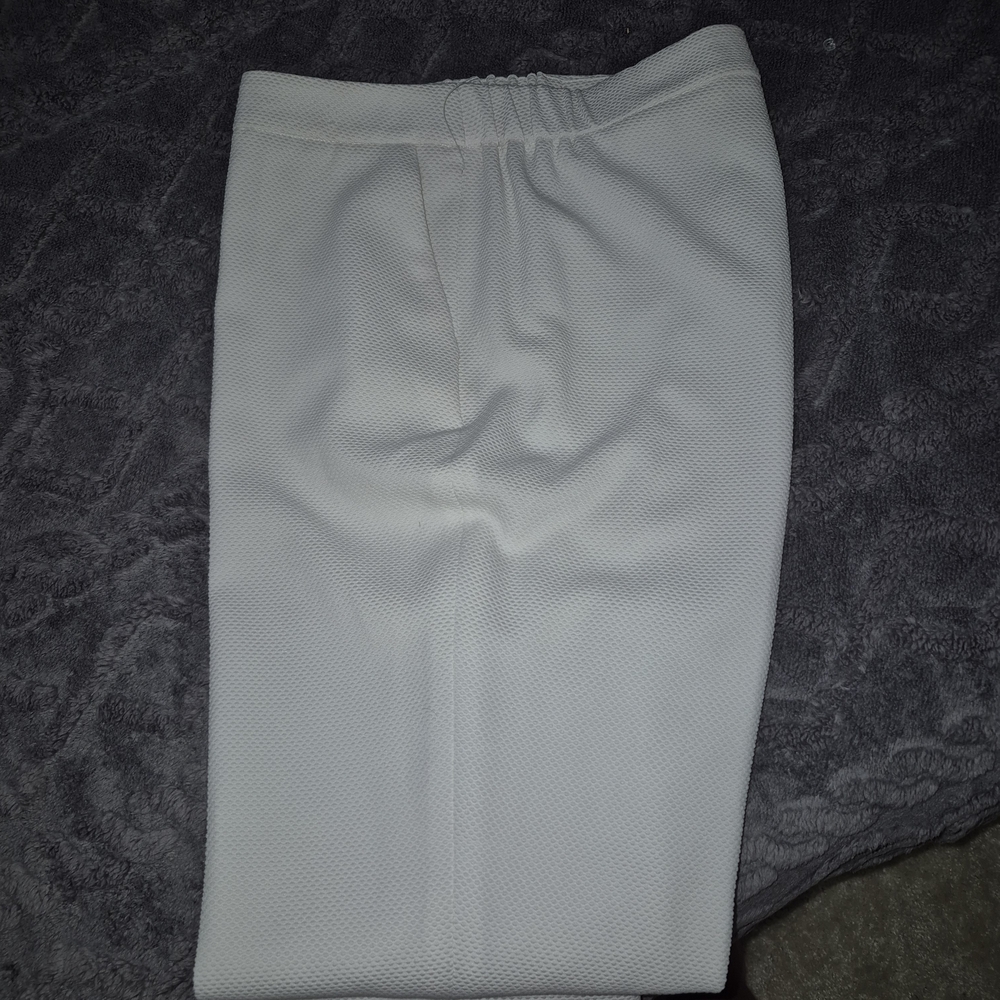 Kasper White Straight Leg Pants
